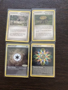 Ex Legend Maker Pokemon Trainer Energy Card Bundle Rainbow Energy Cursed Stone - Picture 1 of 10