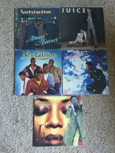 5 R&B/Hip-Hop record VINYL LP LOT (Whistle, Juice, Lovebug Starski, New Edition) - Picture 1 of 11