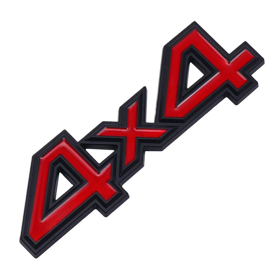 Insignia emblema trasero guardabarros negro rojo 4x4 para Tacoma Tundra Tahoe Yukon Ram F150 Foto 1 de 1