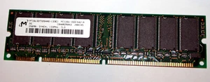 256 MB SD-RAM 168-pin PC-133 non-ECC CL3 'Micron MT16LSDT3264AG-133E1' - Photo 1/2