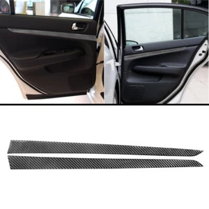 2Pcs Interior Rear Door Panel Carbon Fiber Cover Trim For Infiniti G37 2010-2013 - Picture 1 of 12