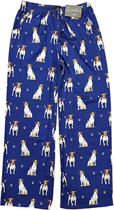 Parte inferior de pijama Jack Russell Terrier unisex de mezcla de algodón ligero - mediano - Imagen 1 de 3