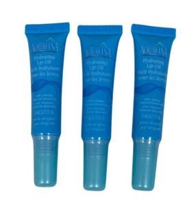 3 Pack Aquafina Hydrating Lip Oil with Jojoba Oil Almond Oil & Vitamin E - Picture 1 of 4