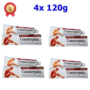 4x AA Counterpain Cream Sport Warm Hot Relief Muscle Red Muscular Shoulders 120g - Picture 1 of 14