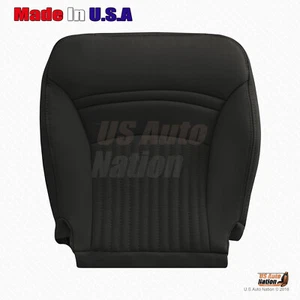 1997 to 2004 Chevy Corvette PASSENGER Bottom Perforated Leather Seat Cover BLACK - Imagen 1 de 10