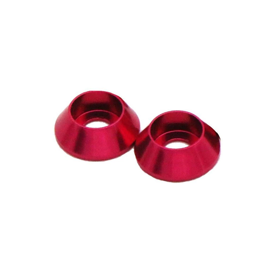 SpeedTek RC Aluminum Red M3 Large Conical Gaskets (2) - Image 1 of 1