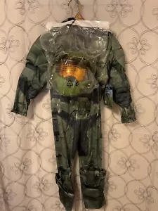Boys Disguise Halo Classic Master Chief Costume Halloween Size Small 4-6 NEW - Picture 1 of 5