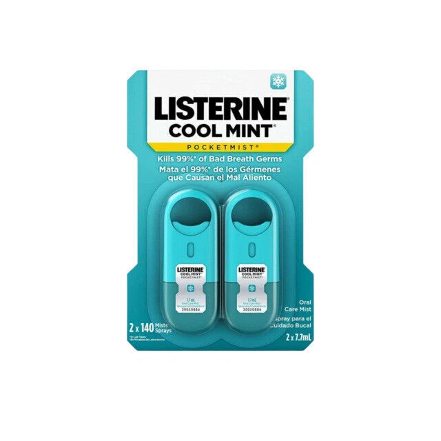 LISTERINE Cool Mint Breath Freshener Spray - 2 Count
