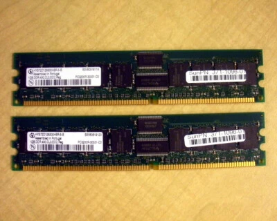 Sun X8120A-Z 2GB 2x1GB X4600 Memory Kit 371-1096 594-2686 - Image 1 of 2