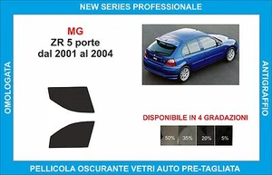 pellicole oscuranti vetri mg zr 5p dal 2001-2004 kit anteriore - Imagen 1 de 1