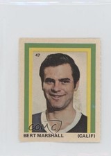 1972-73 Eddie Sargent NHL Player Stickers Bert Marshall #47