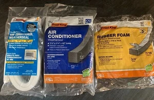 NIP, Frost King, Air Conditioner or Rubber Foam Weather Seal, various sizes - Picture 1 of 26