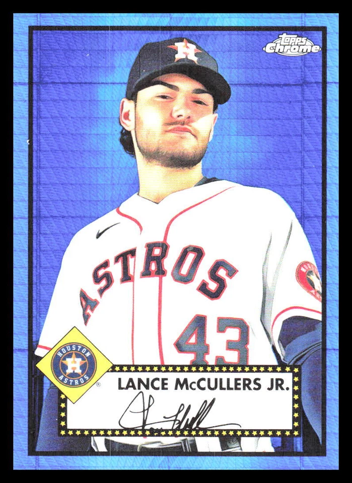 2021 Topps Chrome Platinum Lance McCullers Jr.  Blue Prism Refractor 404 Astros - Image 1 of 2