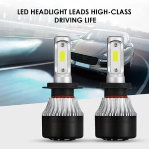 2PCS H7 44W COB LED Headlight Bulbs Kit Fits For Audi A3 03-13 A4 00-08 A5 07-17 - Picture 1 of 12