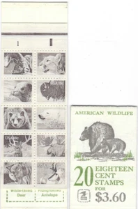 R58 USA BK137 (1889a) folleto completo de 20 animales osos leones caza - Imagen 1 de 1