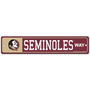 Florida State Seminoles 3.75" by 19" Plastic Street Sign - NCAA - Picture 1 of 1