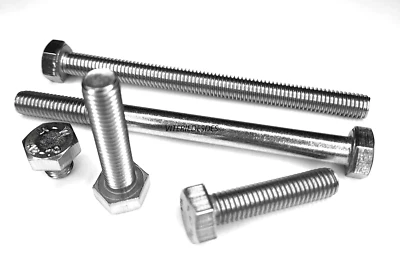 VITI BULLONI TESTA ESAGONALE ACCIAIO INOX M18 M20 M22 M24 M27 M30 PASSO GROSSO - Immagine 1 di 4