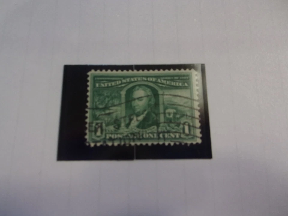 USA Used, 1904 Issue, Scott #323, 1 Cent Louisiana Purchase Exposition, Green - Image 1 of 1