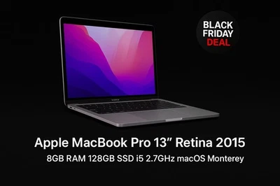 Apple MacBook Pro 13" Retina 2015 ⭐ 8GB RAM 128GB SSD i5 2,7GHz ⭐ macOS Monterey - Bild 1 von 4