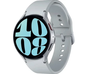 SAMSUNG Galaxy Watch6 44 mm Smartwatch Fluorkautschuk, M/L, Silver - Bild 1 von 1