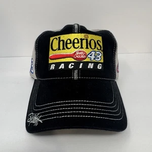 Bobby Labonte #43 Cheerios Racing Strapback Black Hat Nascar Cap Richard Petty - Picture 1 of 10