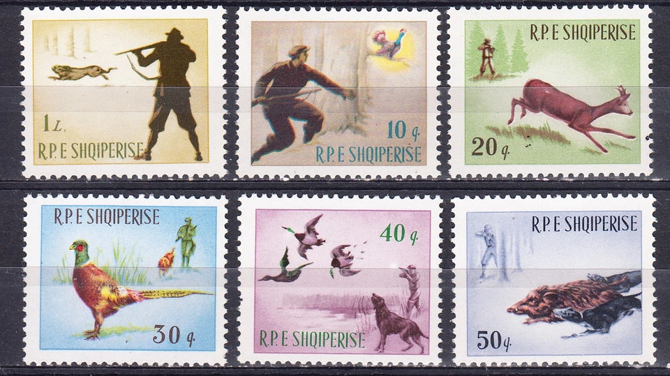 W ALBANIA 0856-861 HUNTING - Image 1 of 1