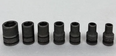 Vintage New Britain 1/4" Drive 7 Piece SAE Socket Set Made In USA - Image 1 of 4