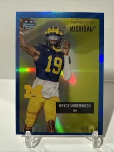 2025 Bowman Chrome U - BLUE 1955 Retro #55AV-30 Bryce Underwood 10/150 - Picture 1 of 2