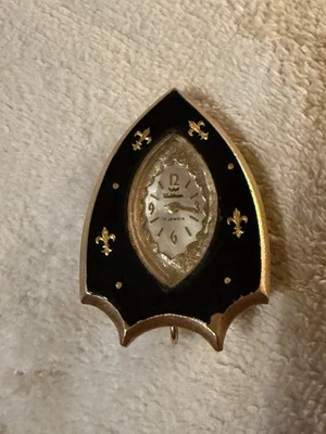 Broche colgante vintage Waltham 17 joyas tono oro piezas reparación reloj  Foto 1 de 4