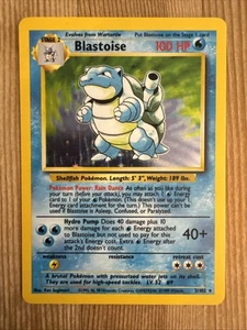 Blastoise - 2/102 - Unlimited Holo Rare Base Set 1999 - Pokemon Card - LP - Picture 1 of 2