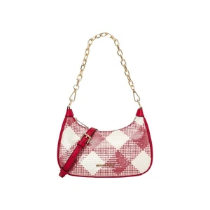 Handtasche Michael Kors CORA Rot Canvas Stoff Designer Tasche Damen - Bild 1 von 4