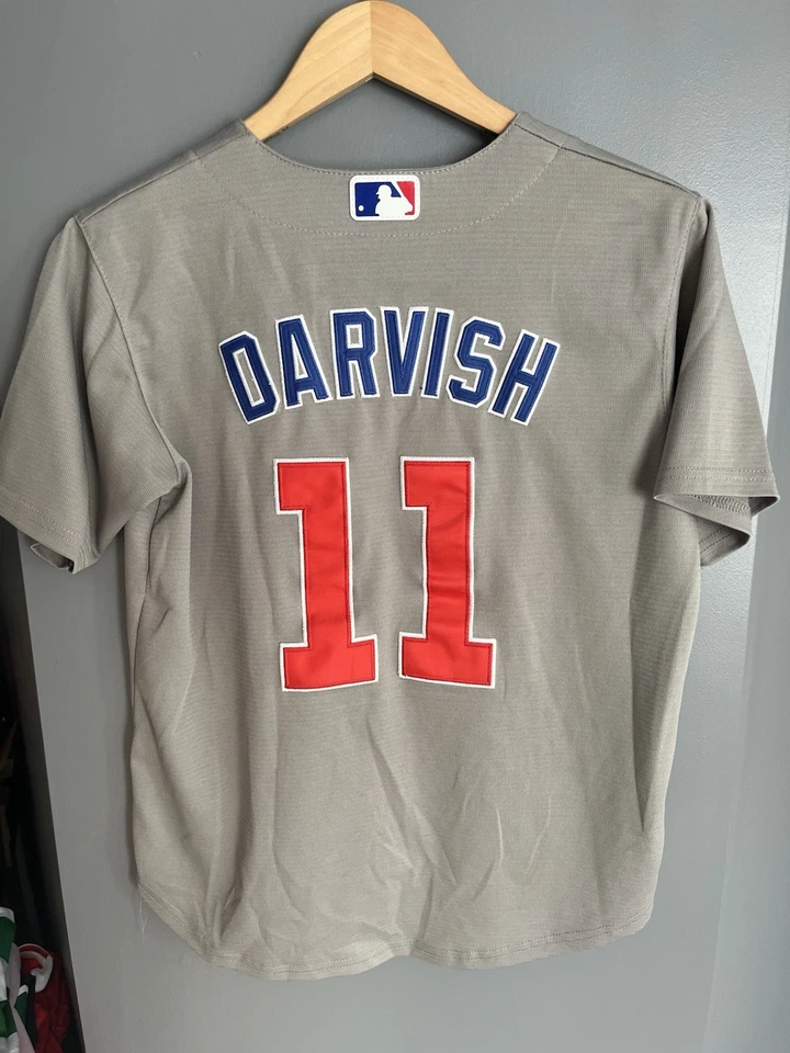 Camiseta visitante Yu Darvish de los Chicago Cubs - grande juvenil Foto 1 de 2