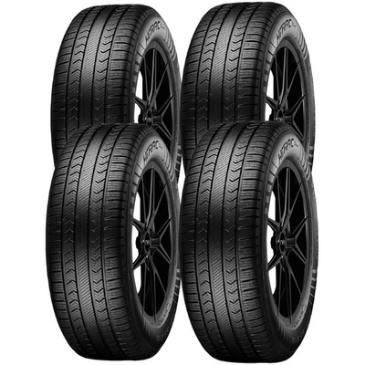 (QTY 4) 185/60R15 Vredestein HiTrac A/S 84H SL Black Wall Tires — 第 1/4 张图片