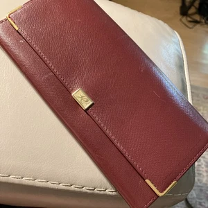 "Cartera de cuero roja caballería vintage para mujer 7""" - Imagen 1 de 7
