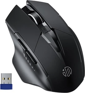 Wireless Mouse Rechargeable 2.4G with USB Nano Receiver 6 Buttons, 800-1600DPI - Picture 1 of 9