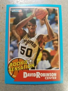 David Robinson San Antonio Spurs 1990 Fleer Rookie Sensations #1 - Picture 1 of 2