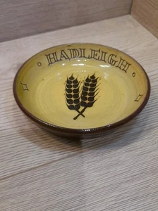 STUDIO POTTERY DISH  BY JOHN BROWNHILL Wheat Pattern With Hadleigh Suffolk. - Picture 1 of 7