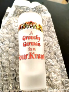 Mattiertes 1,5 oz, SCHNUSSGLAS, 4" hoch, deutsch bayrisch GUY, Sauerkraut, Oktoberfest.13 - Bild 1 von 5