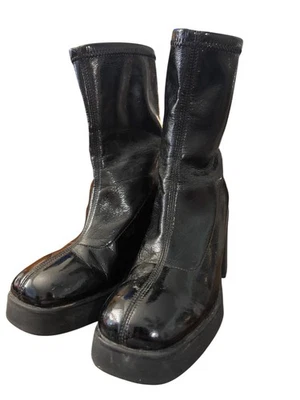 Call it Spring Steffanie Mid-calf platform heeled boots 6.5M - Image 1 of 4