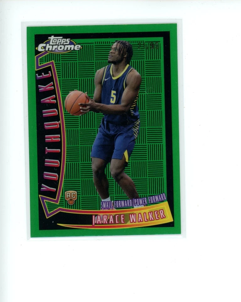 2023-24 Topps Chrome Youthquake Green Refractor #YQ5 Jarace Walker RC #d 21/99 - Image 1 of 1