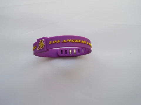 Basketball Team LOS ANGELES LAKERS  Bracelet Silicone Wristband Rubber Hand Cover