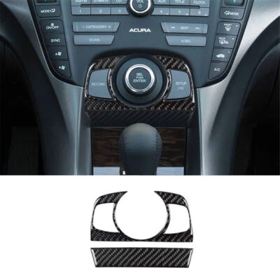 Interior de fibra de carbono debajo del joystick cubierta de acento para ACURA TL 2009-2014 Foto 1 de 4