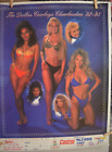 1993-94 Dallas Cowboys pom-pom girls Castrol affiche publicitaire huile (Super Bowl Champs)