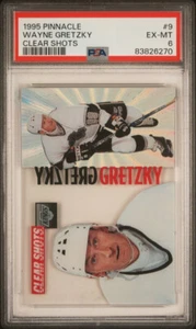 WAYNE GRETZKY 1995-96 PINNACLE CLEAR SHOTS RARE INSERT PSA 6 POP 4 KINGS - Picture 1 of 1