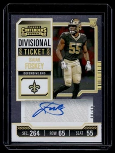 2023 Panini Contenders Isaiah Foskey 60/99 New Orleans Saints - Picture 1 of 2