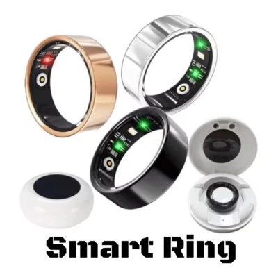 Anillo Inteligente IP68 Impermeable Dedo Oxígeno en Sangre Ritmo Cardíaco Fitness Rastreador de Salud Foto 1 de 4