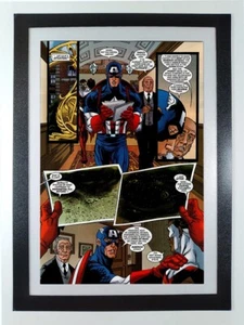 Vengadores La Nueva Autoridad Capitán América Halcón - Mago enmarcado página completa - Imagen 1 de 7