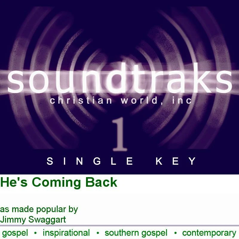 He's Coming Back - Jimmy Swaggart - Accompaniment Track Foto 1 de 1