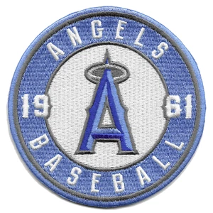 Los Angeles Angels Vatertag Blau Ärmel Trikot Abzeichen - Picture 1 of 1