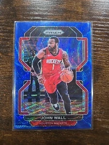2021-22 Panini Prizm Basketball John Wall # 68 Blue 75th Anniversary Rockets - Picture 1 of 2
